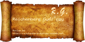 Reichenberg György névjegykártya