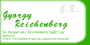 gyorgy reichenberg business card